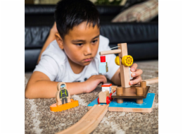 Bigjigs Rail Přístav s jeřábem, člunem a potápečem