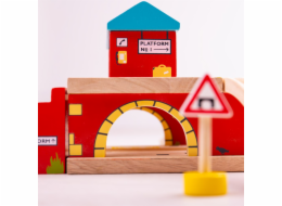 Bigjigs Rail Nádraží nad cestou