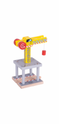 Bigjigs Rail Velký jeřáb žlutý