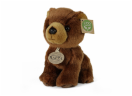 Rappa Plyšový medvěd hnědý 18 cm ECO-FRIENDLY