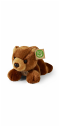 Rappa Plyšový medvěd hnědý ležící 20 cm ECO-FRIENDLY