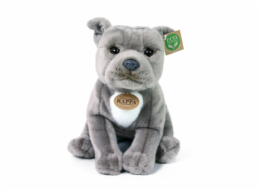 Rappa Plyšový pes stafordšírský bulteriér šedý 30 cm ECO-FRIENDLY