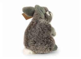 Rappa Plyšový zajíc šedý sedící 20 cm ECO-FRIENDLY