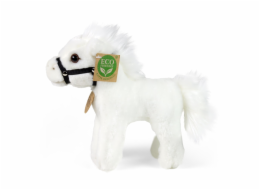 Rappa Plyšový kůň bílý 18 cm ECO-FRIENDLY
