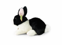 Rappa Plyšový králík bílo-černý ležící 23 cm ECO-FRIENDLY