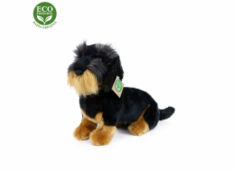 Rappa Plyšový drsnosrstý jezevčík sedící 30 cm ECO-FRIENDLY