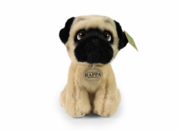 Rappa Plyšový pes mops 18 cm ECO-FRIENDLY