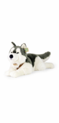 Rappa Plyšový pes husky s obojkem ležící 60 cm ECO-FRIENDLY