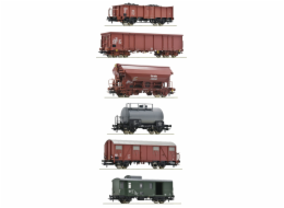 Roco Sada 6 ks nákladních vagónů, DR - 76030