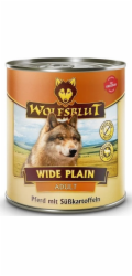 WOLFSBLUT Wide Plain Horse meat with sweet potatoes - vlhké krmivo pro psy - 800g