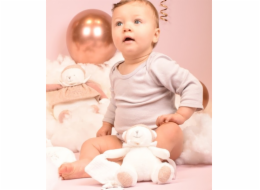 Doudou Dárková sada Plyšový lední medvídek s kroužkem 30 cm růžový Doudou Dárková sada Plyšový lední medvídek s kroužkem 30 cm růžový