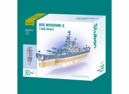 Sluban Model Bricks M38-B1291 Bitevní loď USS Missouri 1:350