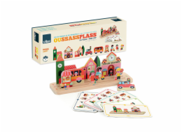 Vilac Dřevěná logická hra Postav to správně! Město