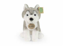 Rappa Plyšový pes husky sedící 23 cm SOFT COLLECTION, ECO-FRIENDLY