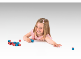 Wissner Kostky červené a modré 100 ks