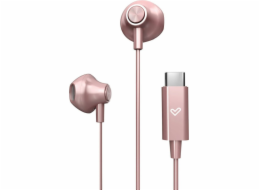 Energy Sistem EasyPods Sluchátka do uší, drátová, hudební/všední, USB Type-C, růžovo-zlatá