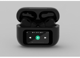 Gembird Sluchátka do uší TWS-LCD-ANC-01-BK s mikrofonem, černá