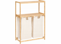 5five Bambusová police s košem na prádlo TIDY BOX, 72 x 33 x 109 cm