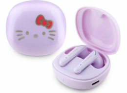 HelloKitty Sluchátka Hello Kitty TWS O s lesklým povrchem, fialová