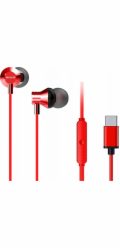 Aiwa Sluchátka do uší ESTM-50USB-C/RD červená