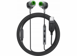 Acefast Kabelová sluchátka do uší L5 USB-C 1,2 m - černá