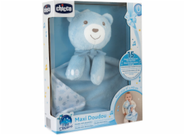 Chicco Plyšový medvěd s dekou 47x40 MAXI DOUDOU modrý Chicco Plyšový medvěd s dekou 47x40 MAXI DOUDOU modrý