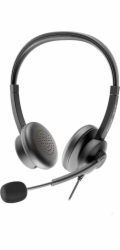 Axtel AXH-ACEUCD Sluchátka/náhlavní souprava Kabelová sluchátka Kancelář/Call Center USB Type-C / USB Type-A černá