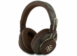 Hnědá&nbsp;sluchátka&nbsp;na&nbsp;uši&nbsp;Guess&nbsp;Bluetooth&nbsp;ENC&nbsp;Metal&nbsp;4G&nbsp;Logo