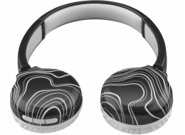 Veho Music Sound 8018080486654 Bezdrátová sluchátka s mikrofonem, čelenka, hovory/hudba, Bluetooth, černá