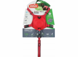 Zolux Postroj s automatickým vodítkem Easyride S červený