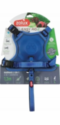 Zolux Postroj s automatickým vodítkem Easyride L modrý