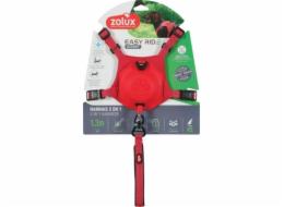 Zolux Postroj pro psy s automatickým vodítkem Easyride XS červený