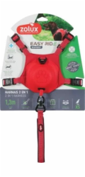 Zolux Postroj pro psy s automatickým vodítkem Easyride XS červený