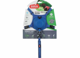 Zolux Postroj pro psy s automatickým vodítkem Easyride S modrý