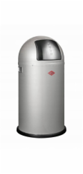 Wesco Stříbrný odpadkový koš 50l Pushboy