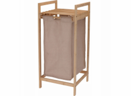 Home Styling Collection Úzký koš na prádlo s bambusovým rámem, 33 x 33 x 73 cm