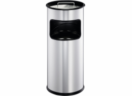Durable Odpadkový koš 333023 17 l kulatý kov stříbrný