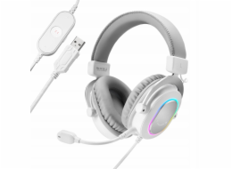 Fifine H6W AmpliGame RGB studiová sluchátka na uši s prostorovým zvukem 7.1