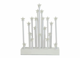 Svícen vánoční, elektrický, 20 svíček LED, 22,3 x 29,5 x 5 cm, do zásuvky