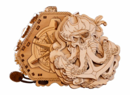 Hlavolam EscapeWelt 3D dřevěný Blackbeard s Compass