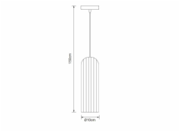 Stropní svítidlo Domoletti P22026S černá/s, 25 W, E27