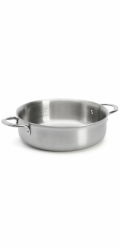 Hrnec de Buyer, 3612.24, ALCHIMY, nízký, nerezový, průměr 24 cm, objem 2,3 L, výška 7,53 cm, zahnutý okraj