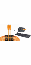 Tether Tools LeverLock&Cable Kit Optima 10G gerade orange 9,2m