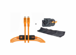 Tether Tools LeverLock&Cable Kit Optima 10G gerade orange 4,6m