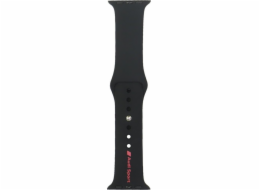 Karl Lagerfeld Silikonový řemínek s červeným logem Audi Sport pro Apple Watch 40/41/42 mm, černý