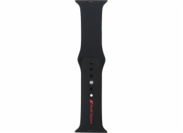 Tech-Protect Silikonový řemínek s červeným logem Audi Sport pro Apple Watch 44/45/46/49mm černý