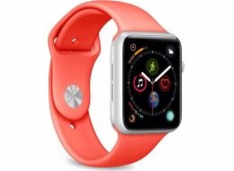 Puro PURO ICON Apple Watch Band - Elastický sportovní řemínek pro Apple Watch 38 / 40 mm (S / M a M / L) (živý korál)