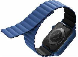 Uniq Řemínek UNIQ pro Revix Apple Watch Series 4/5/6/7/SE 40/41 mm. Oboustranný magnetický černomodrý