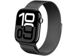 Crong Milano Steel - Řemínek z nerezové oceli pro Apple Watch 38/40/41/42 mm (grafit)