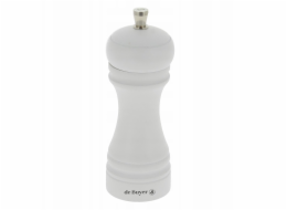 De Buyer Mlýnek na pepř JAVA 14 cm matně bílý